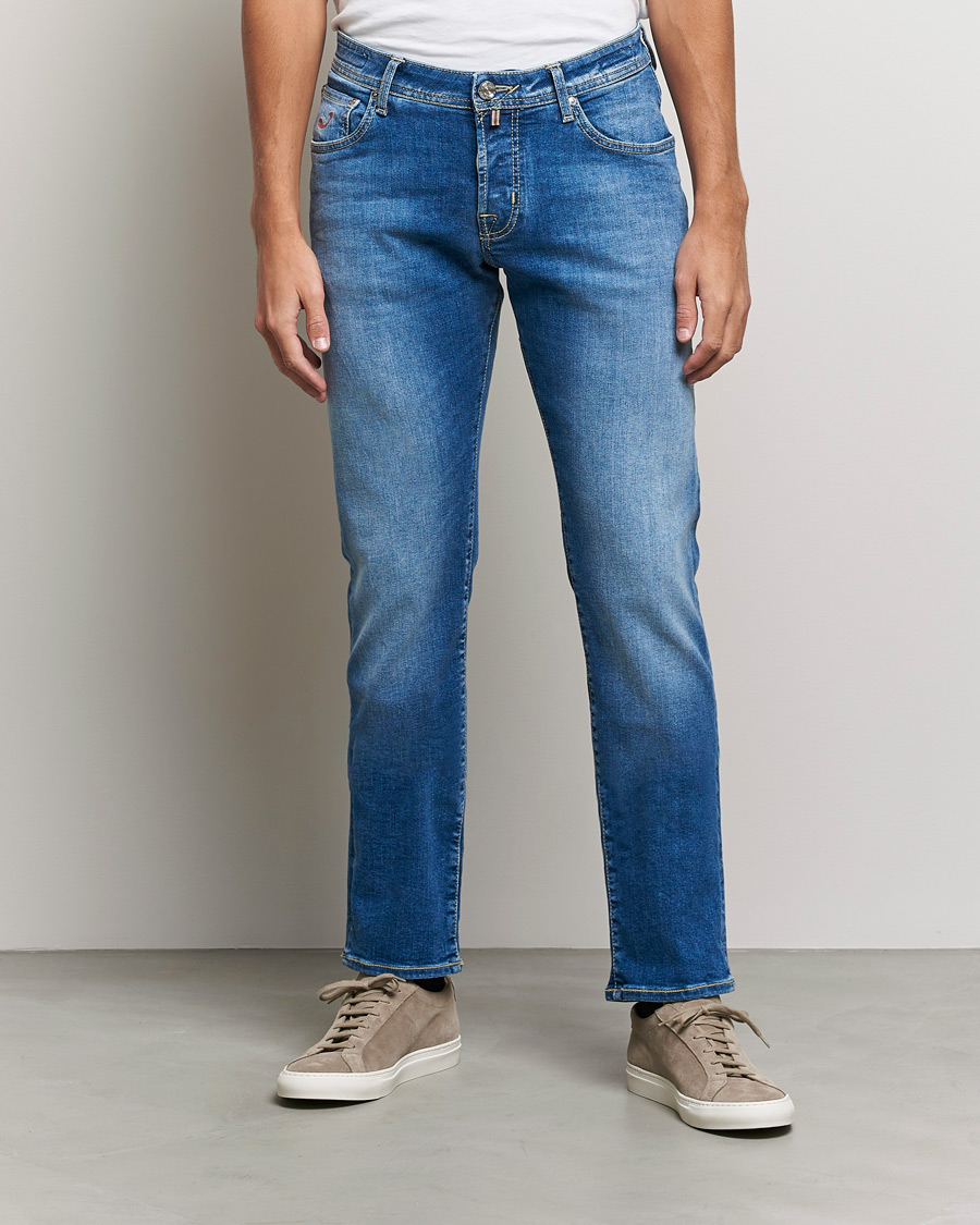 Herre | Jeans | Jacob Cohën | Nick Limited Edition Slim Fit Jeans Light Blue
