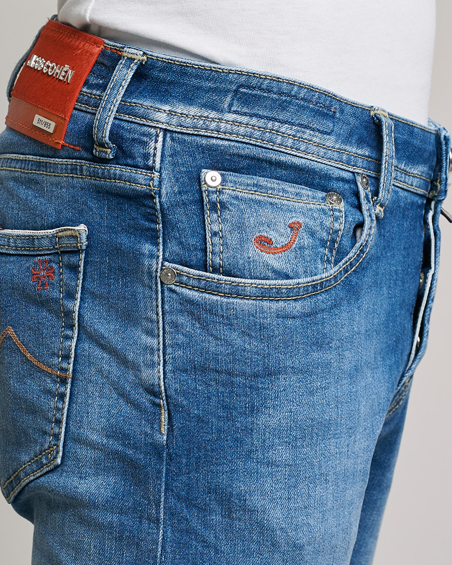 Herre | Jeans | Jacob Cohën | Nick Limited Edition Slim Fit Jeans Light Blue