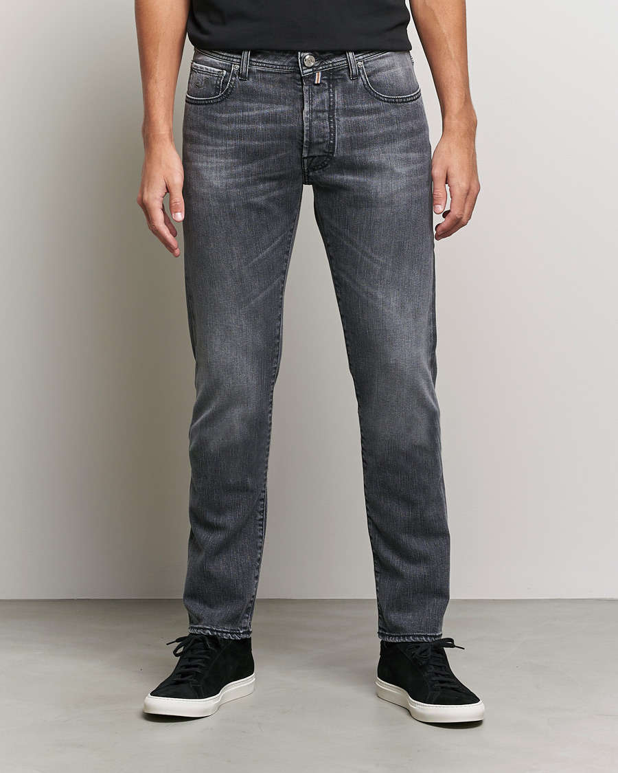 Herre | Jacob Cohën | Jacob Cohën | Bard Limited Edition Slim Fit Jeans Grey/Black