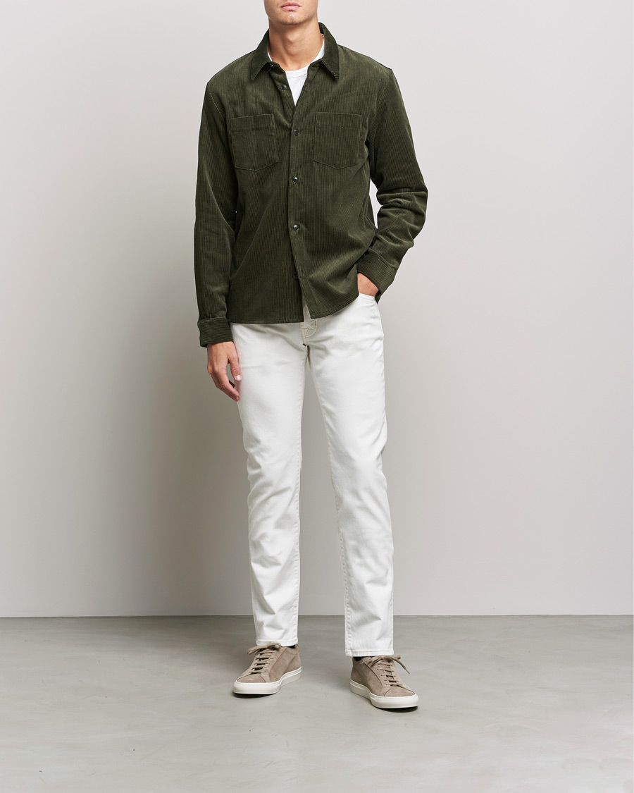 Herre | Jeans | Jacob Cohën | Nick Bio Cotton Slim Fit Jeans Off White
