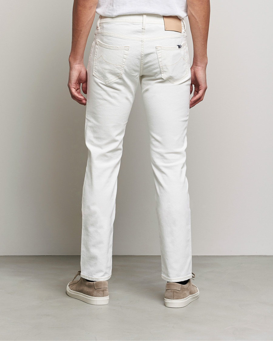 Herre | Jeans | Jacob Cohën | Nick Bio Cotton Slim Fit Jeans Off White