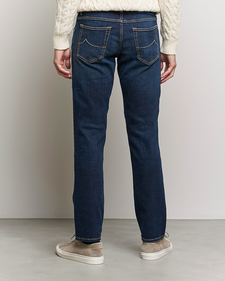 Herre | Jeans | Jacob Cohën | Nick Slim Fit Organic Cotton Jeans Mid Blue