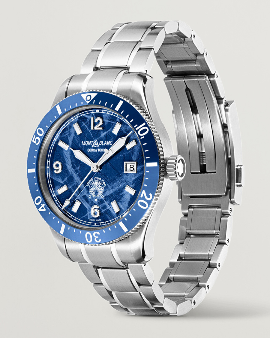 Herre | Montblanc 1858 Iced Sea Automatic 41mm Blue | Montblanc | 1858 Iced Sea Automatic 41mm Blue