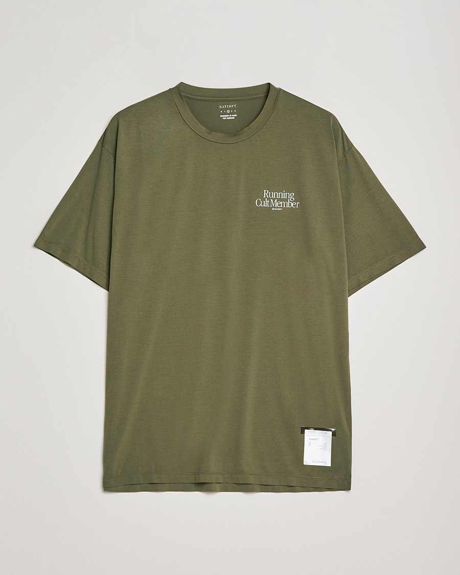 Herre | T-Shirts | Satisfy | AuraLite T-Shirt Olive