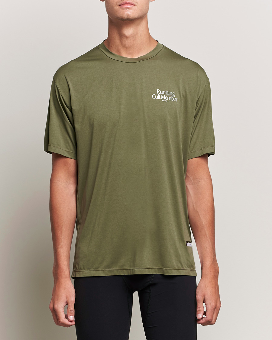 Herre | T-Shirts | Satisfy | AuraLite T-Shirt Olive