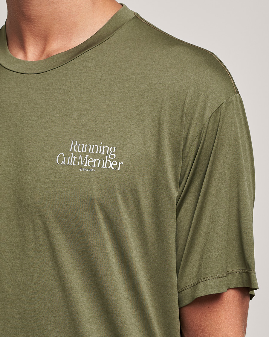 Herre | T-Shirts | Satisfy | AuraLite T-Shirt Olive