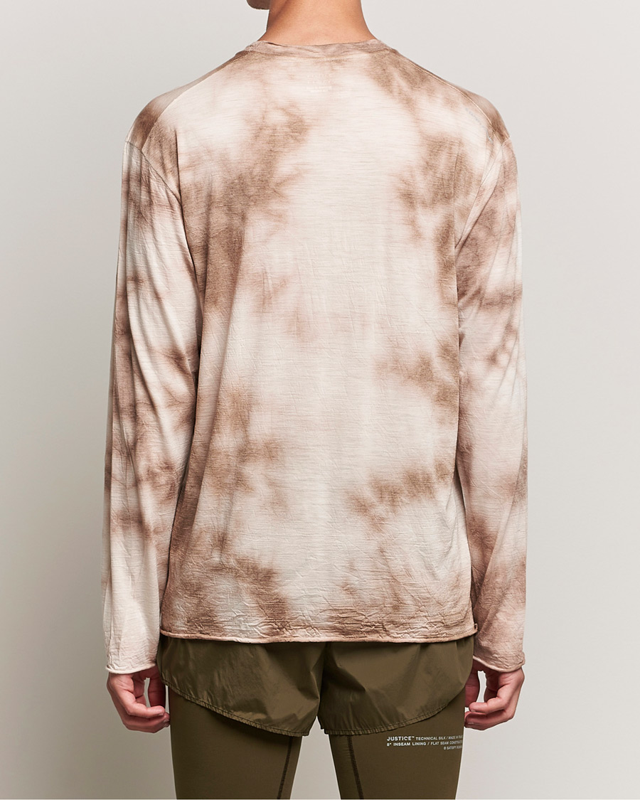 Herre | T-Shirts | Satisfy | CloudMerino Long Sleeve T-Shirt Thrush Batik