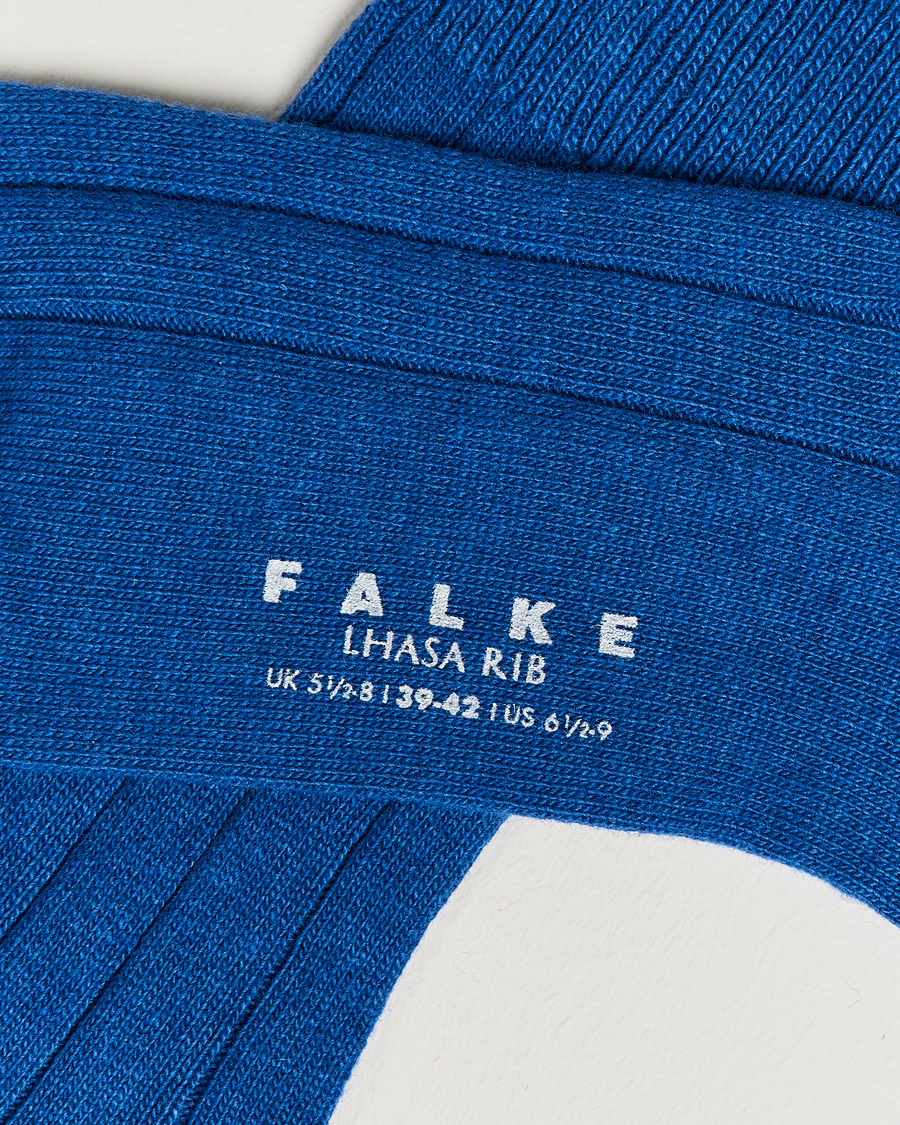 Herre | Sokker i merinoull | Falke | Lhasa Cashmere Socks Sapphire Blue