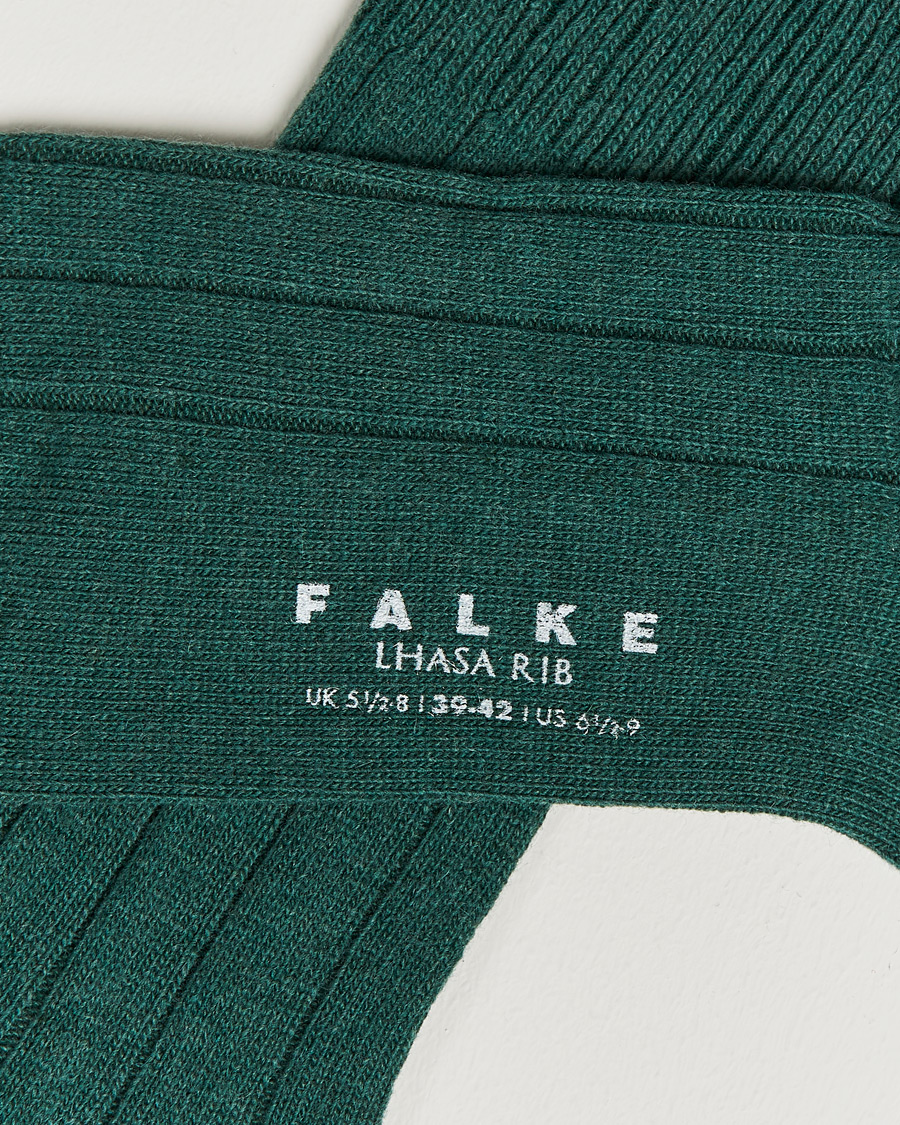 Herre | Sokker | Falke | Lhasa Cashmere Hunter Green