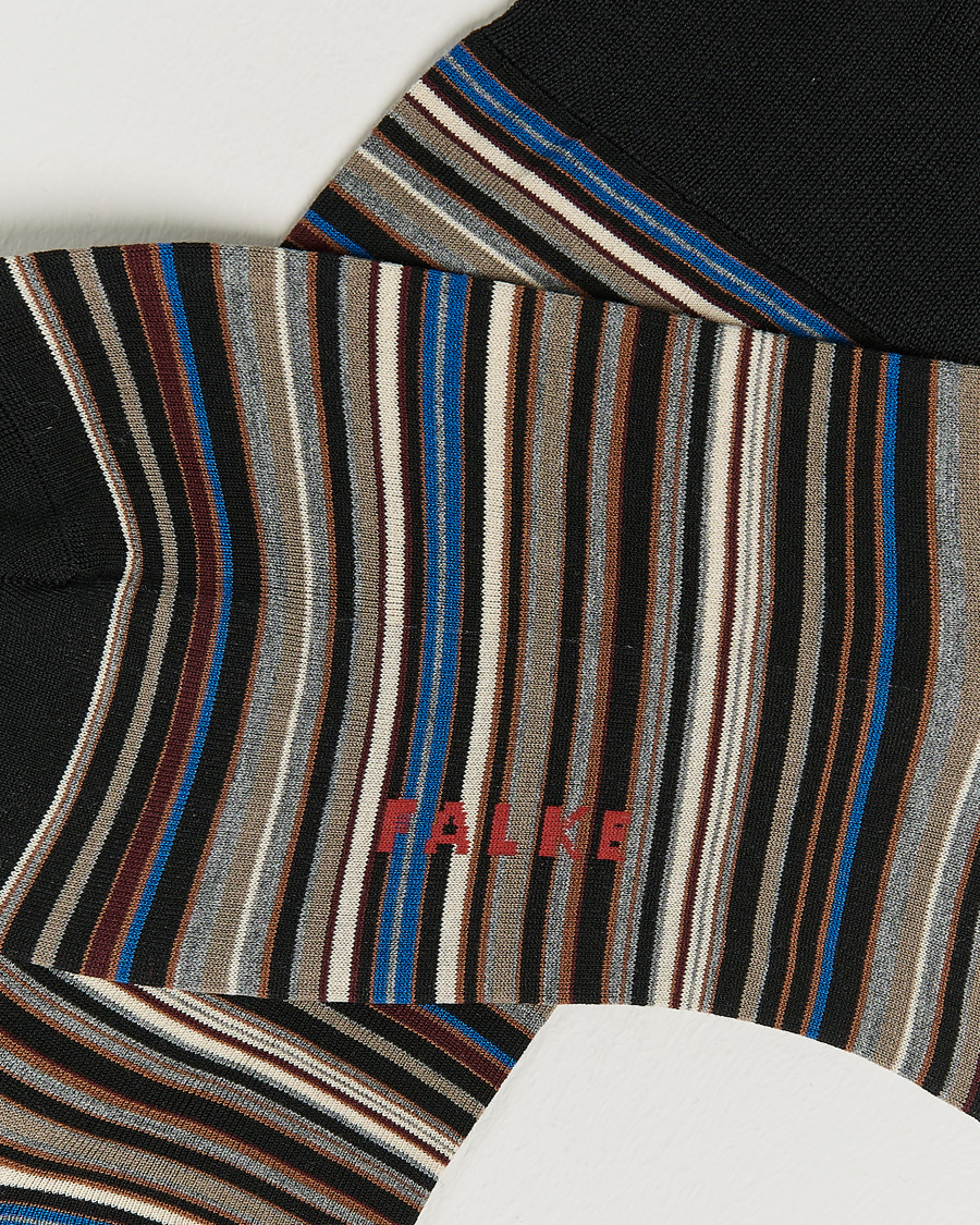 Herre | Undertøy | Falke | Micro Block Sock Grey Multi