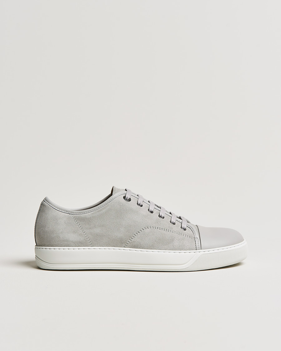 Herre | Lanvin Nappa Cap Toe Sneaker Light Grey | Lanvin | Nappa Cap Toe Sneaker Light Grey