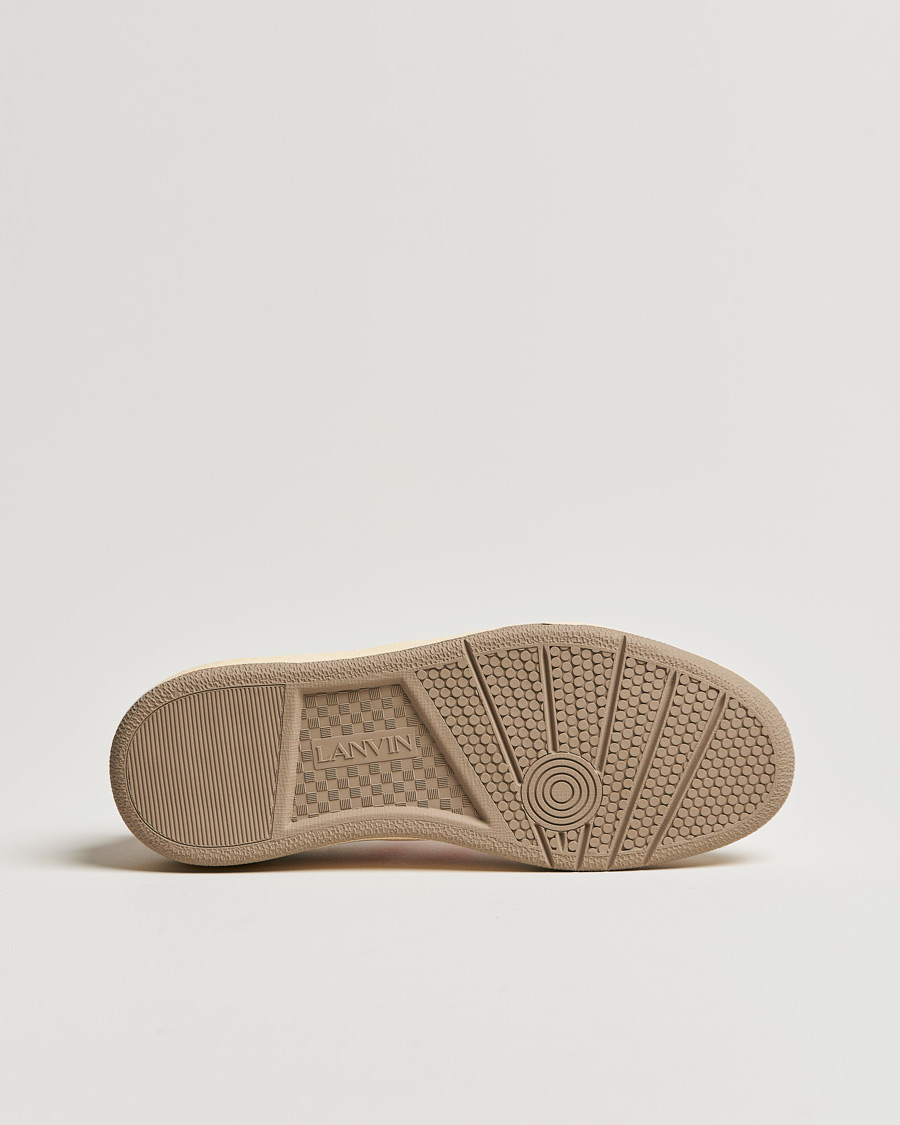 Herre | Lanvin Clay Low Top Sneakers White/Orange | Lanvin | Clay Low Top Sneakers White/Orange