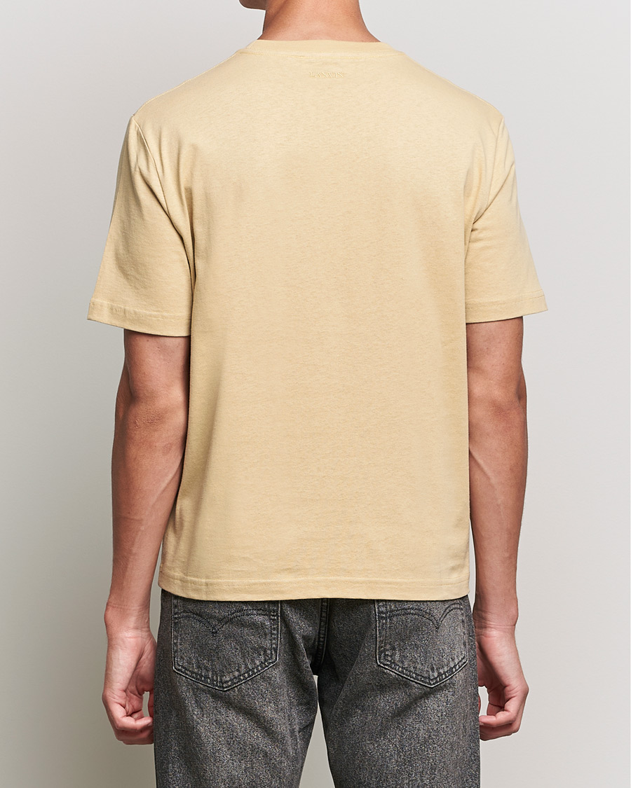 Herre | T-Shirts | Lanvin | Curb Logo T-Shirt Beige