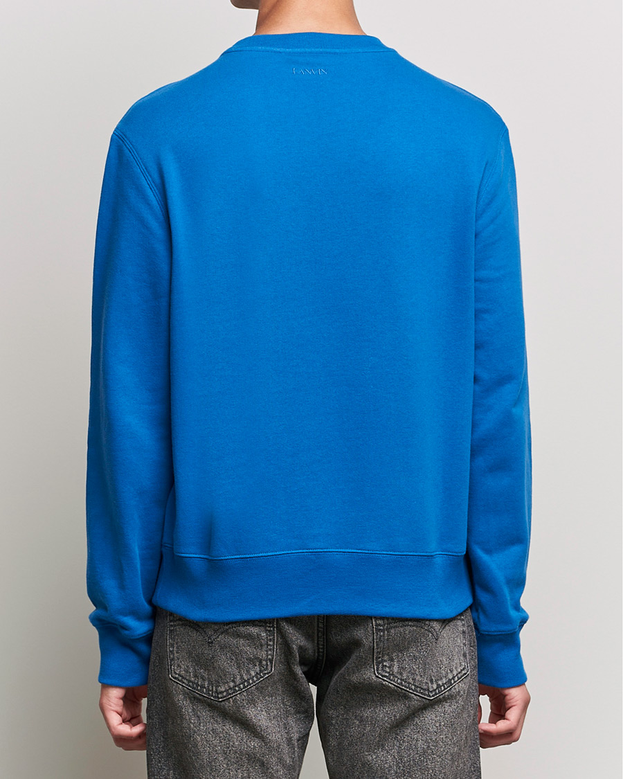 Herre | Gensere | Lanvin | Curb Logo Sweatshirt Blue Ocean