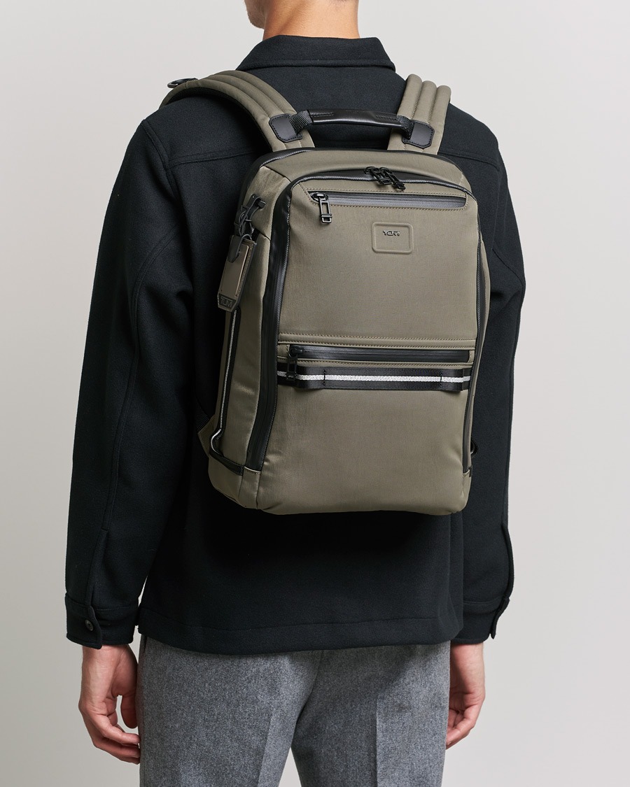 Herre | TUMI Alpha Bravo Dynamic Backpack Sand | TUMI | Alpha Bravo Dynamic Backpack Sand