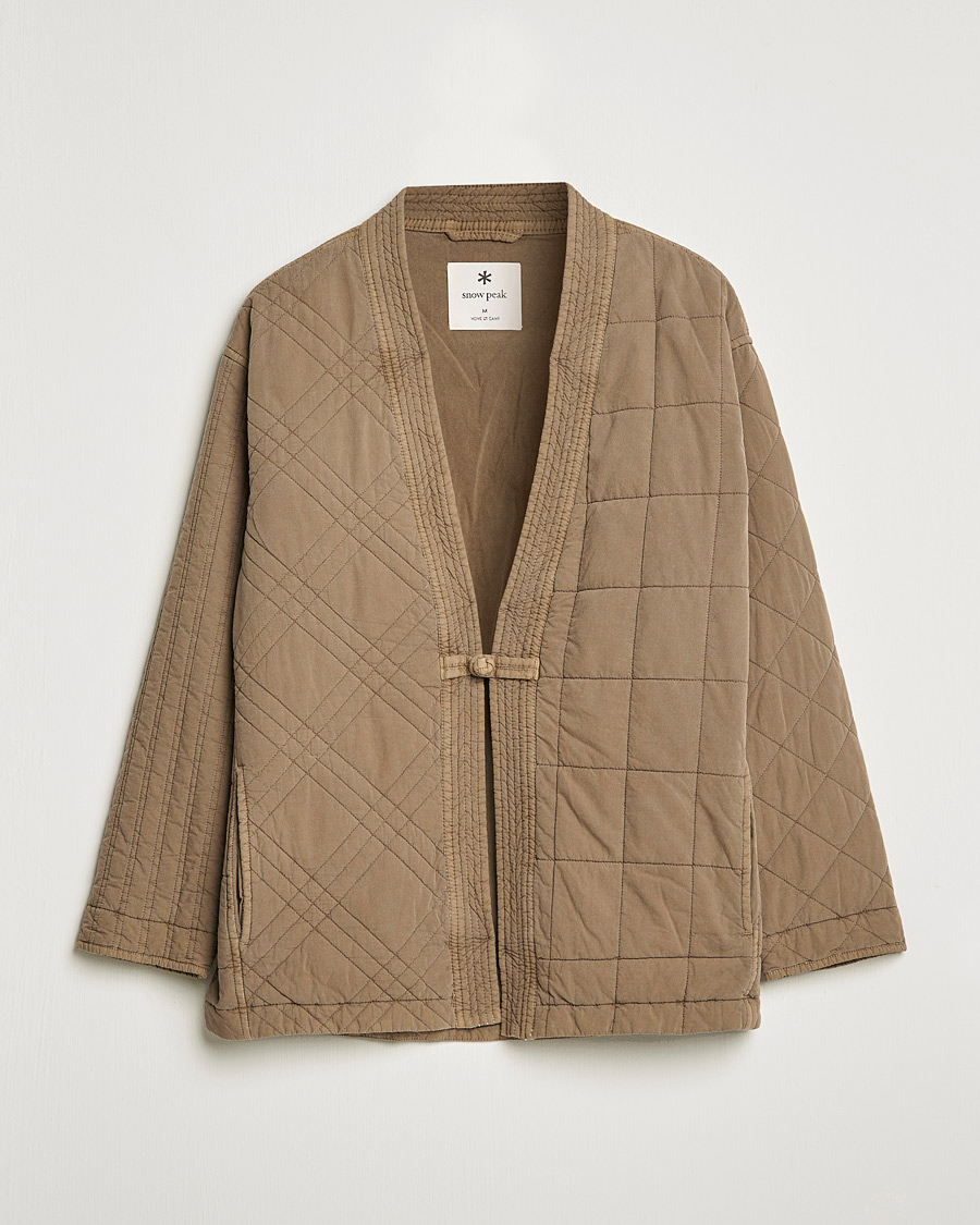 Herre | Gensere | Snow Peak | Patchwork Quilted Noragi Jacket Brown