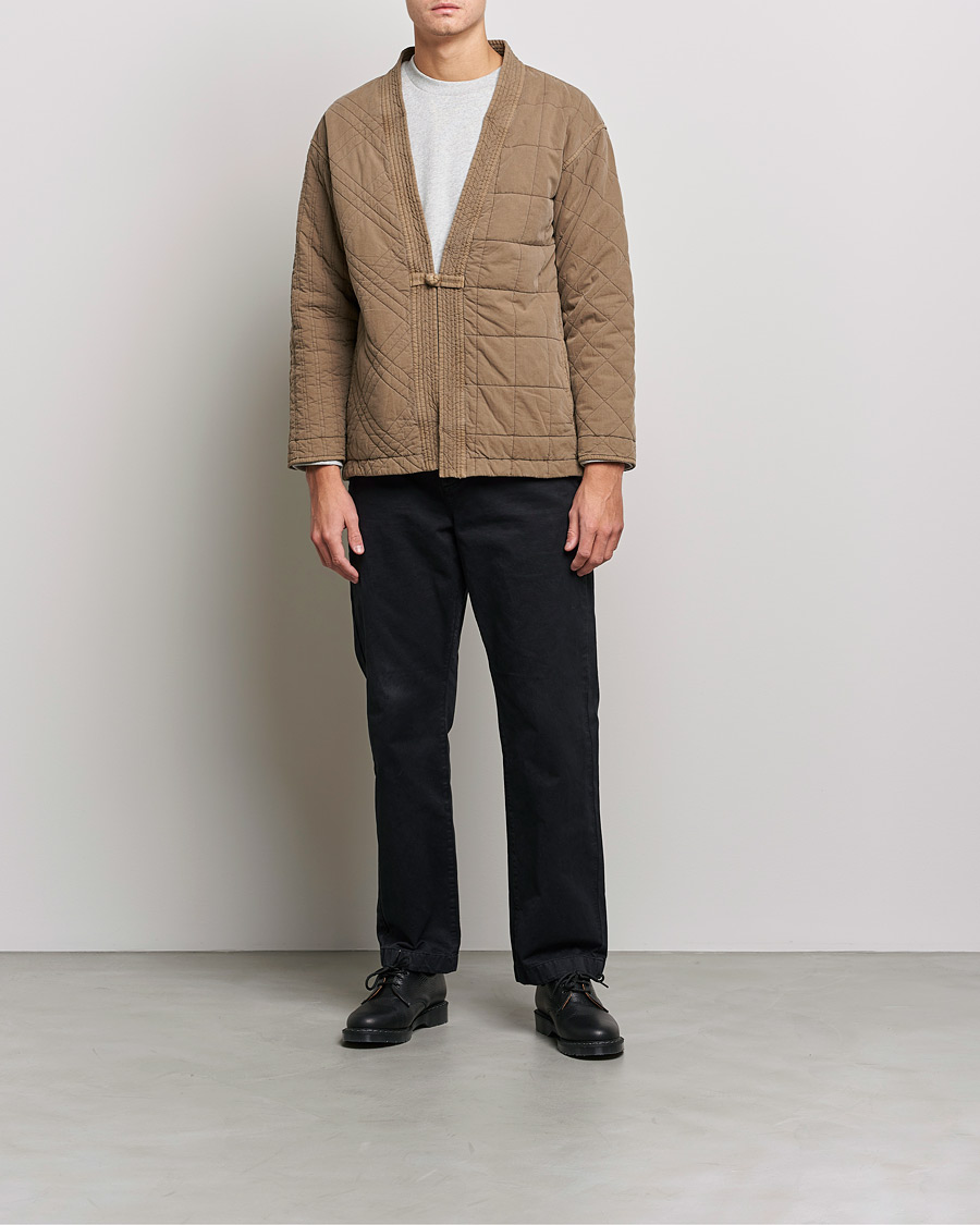 Herre | Gensere | Snow Peak | Patchwork Quilted Noragi Jacket Brown