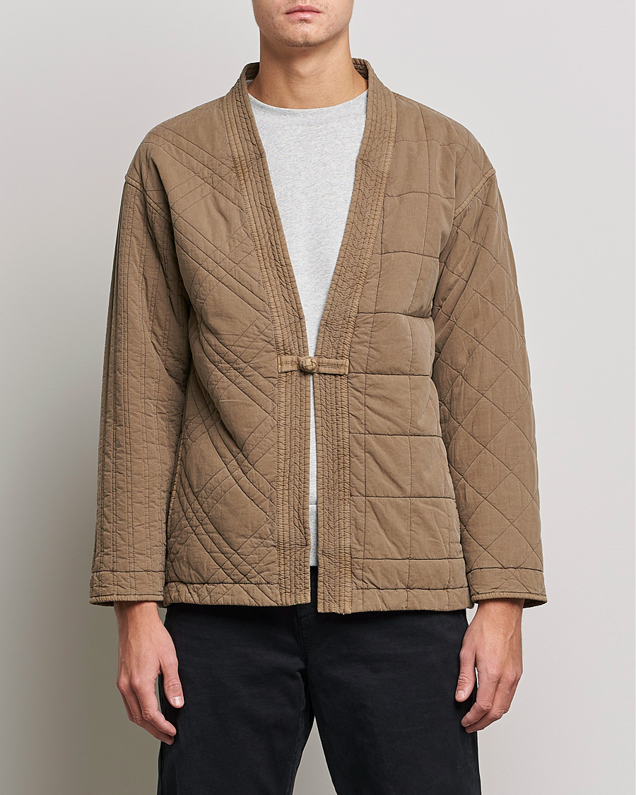 Herre | Gensere | Snow Peak | Patchwork Quilted Noragi Jacket Brown