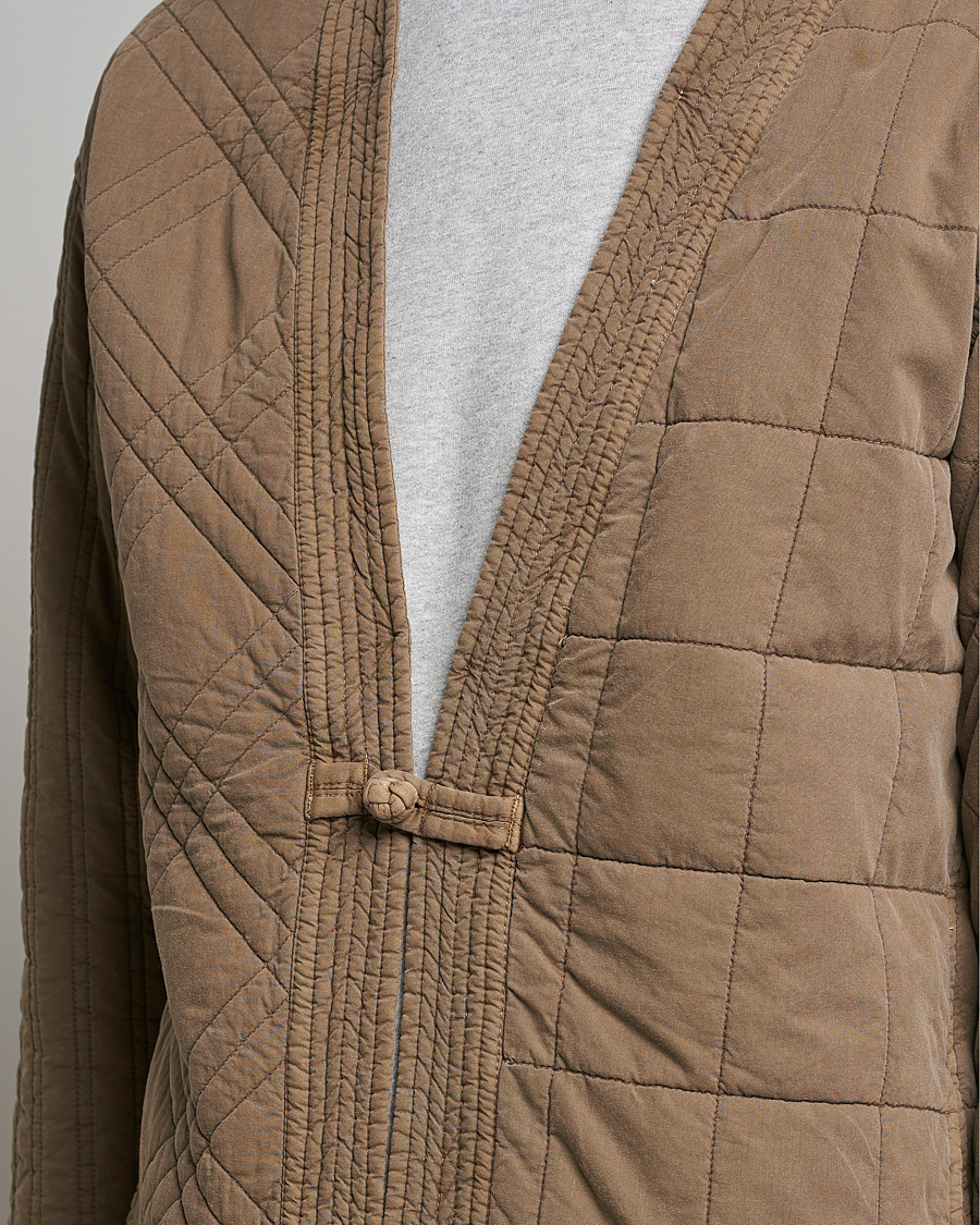 Herre | Gensere | Snow Peak | Patchwork Quilted Noragi Jacket Brown