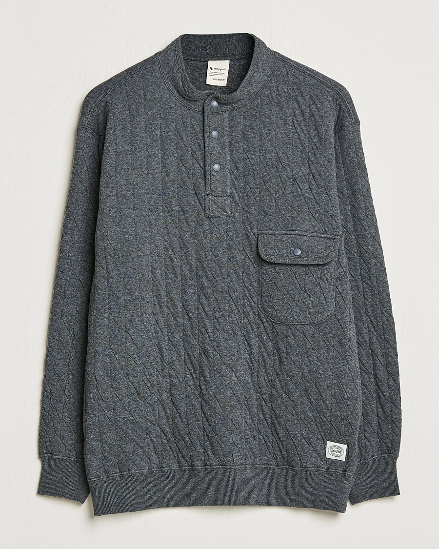 Herre | Gensere | Snow Peak | Natural Warm Stretch Pullover Medium Grey