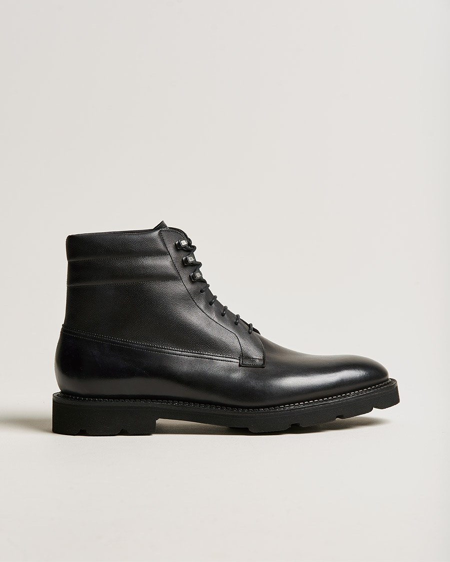 Herre |  | John Lobb | Adler Leather Boot Black Calf
