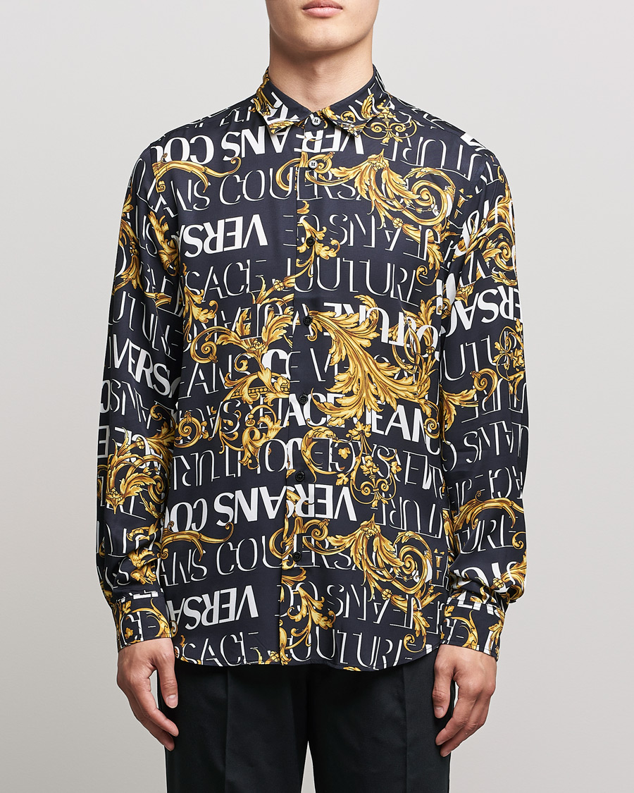 Herre | Skjorter | Versace Jeans Couture | Logo Baroque Shirt Black