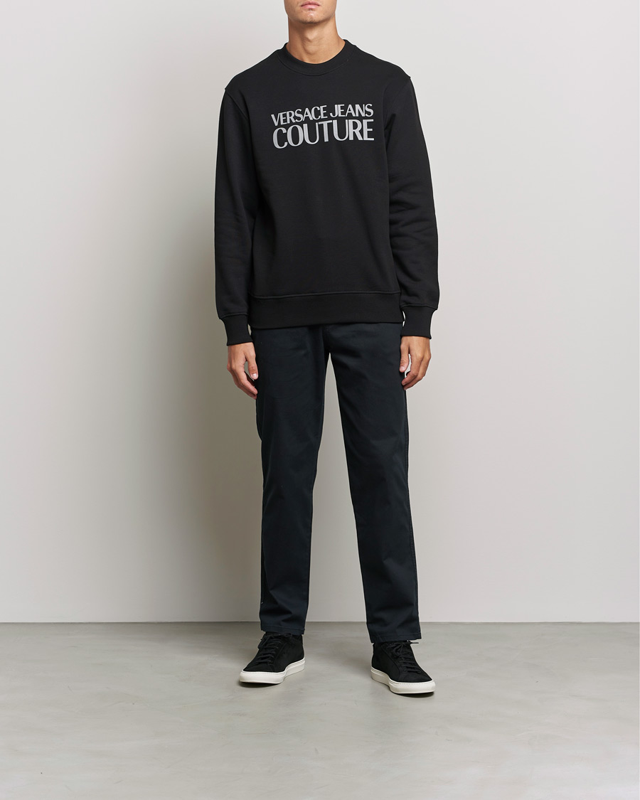 Herre |  | Versace Jeans Couture | Logo Sweatshirt Black/Silver