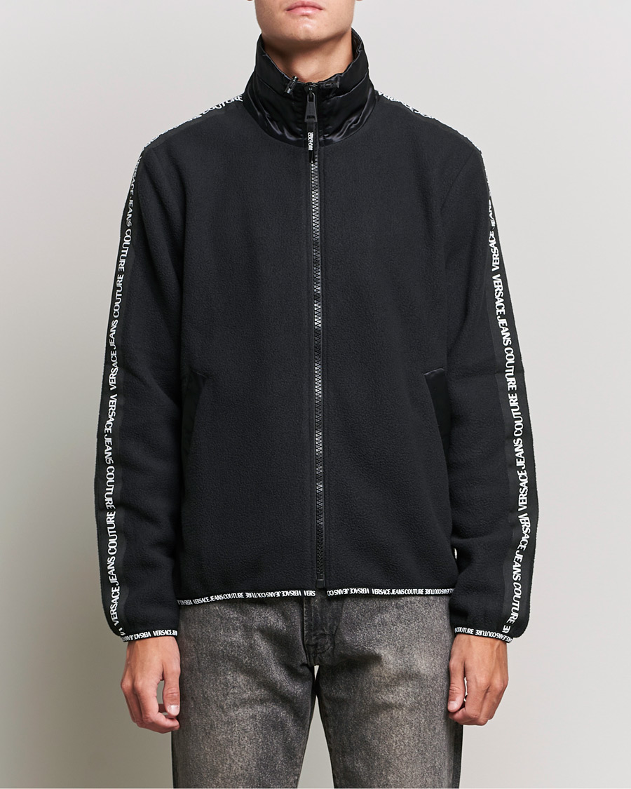 Herre | Gensere | Versace Jeans Couture | Tape Logo Full Zip Black