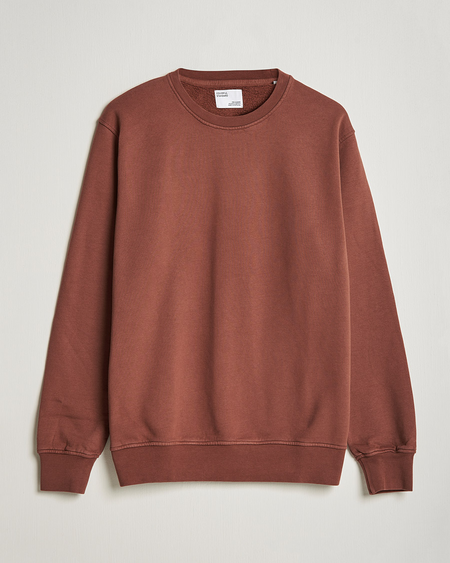 Herre | Gensere | Colorful Standard | Classic Organic Crew Neck Sweat Cinnamon Brown