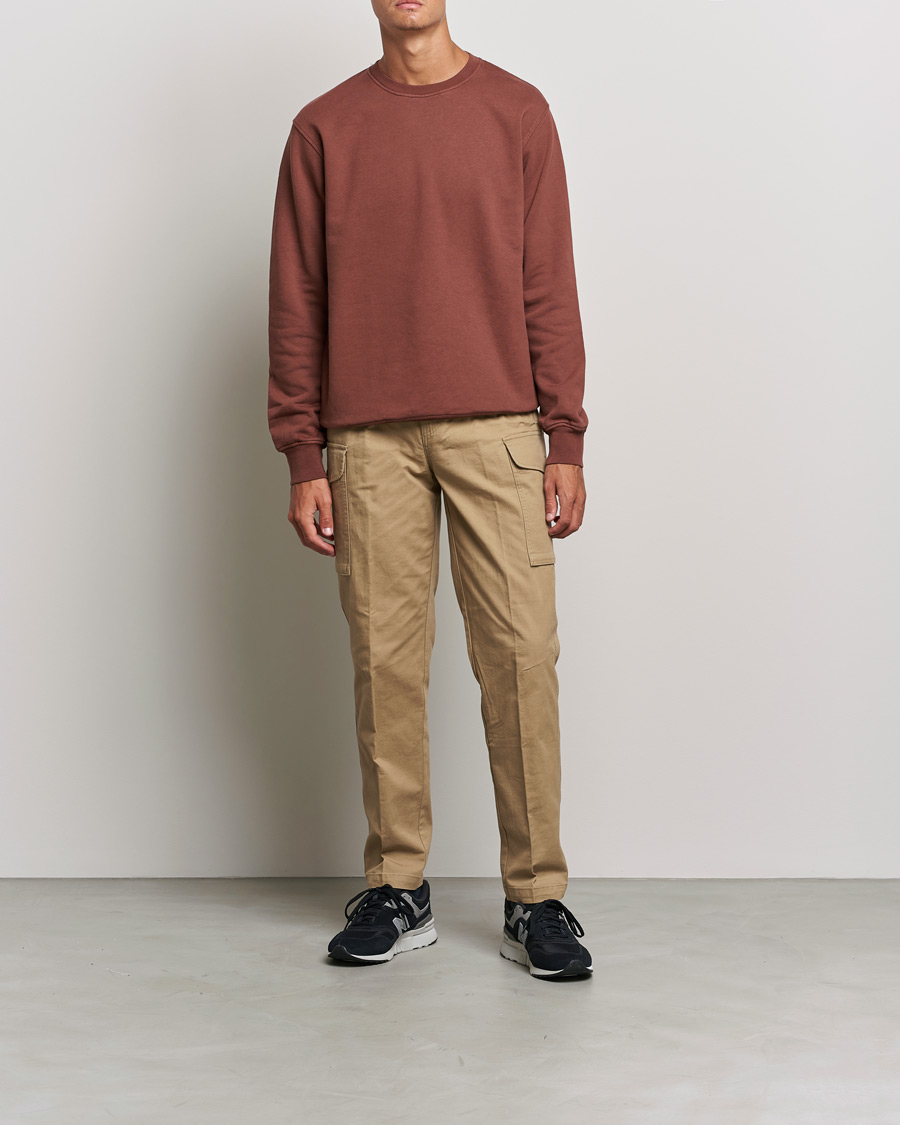 Herre | Gensere | Colorful Standard | Classic Organic Crew Neck Sweat Cinnamon Brown