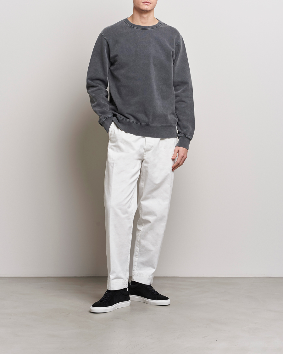 Herre | Gensere | Colorful Standard | Classic Organic Crew Neck Sweat Faded Black
