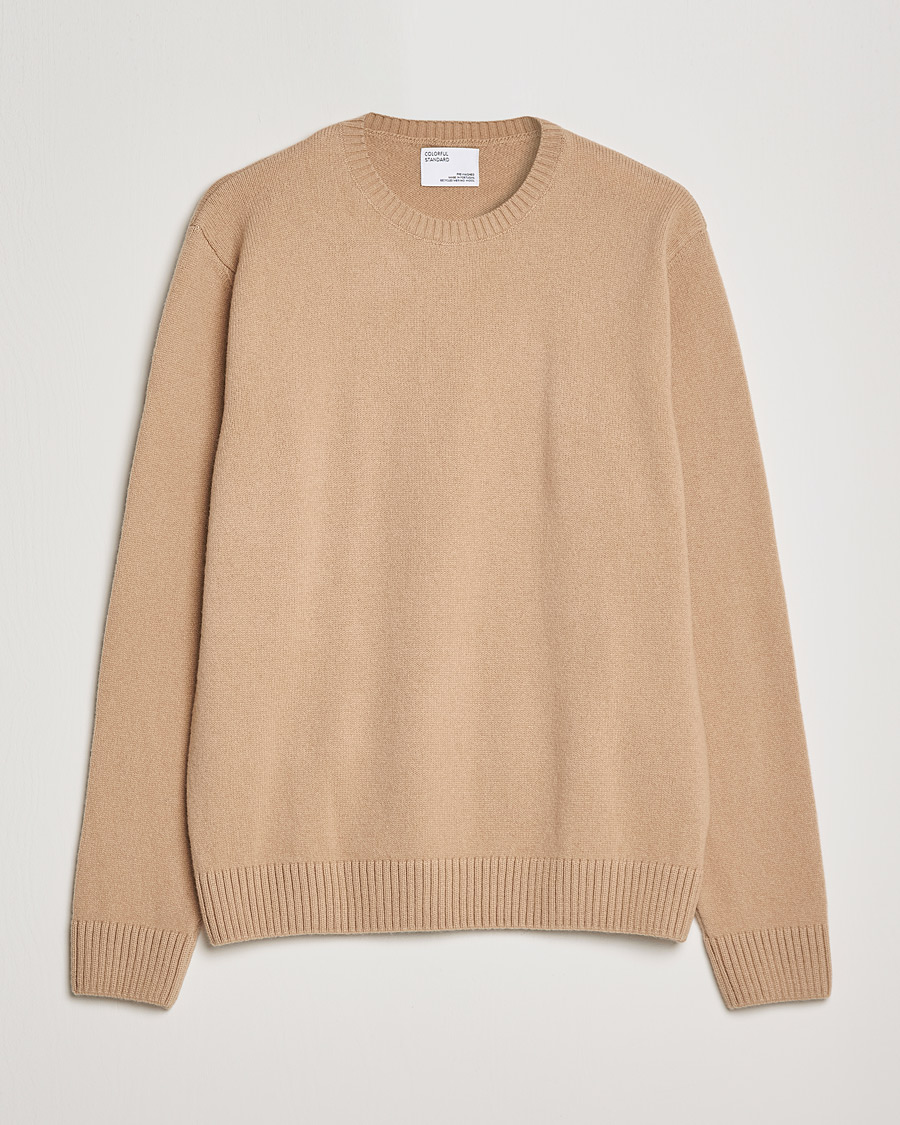 Herre | Gensere | Colorful Standard | Classic Merino Wool Crew Neck Honey Beige