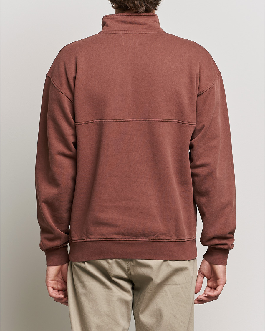 Herre | Gensere | Colorful Standard | Classic Organic Half-Zip Cinnamon Brown