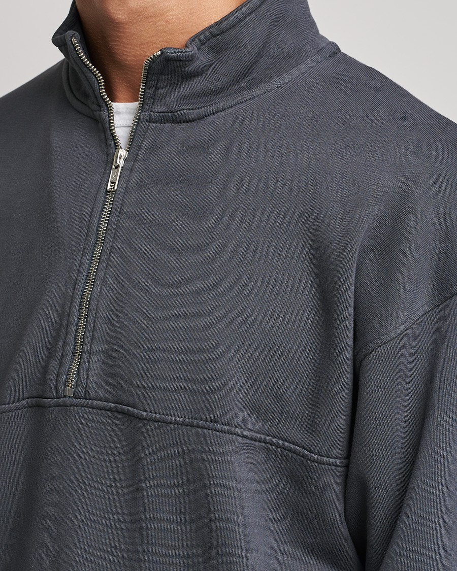 Herre | Gensere | Colorful Standard | Classic Organic Half-Zip Lava Grey
