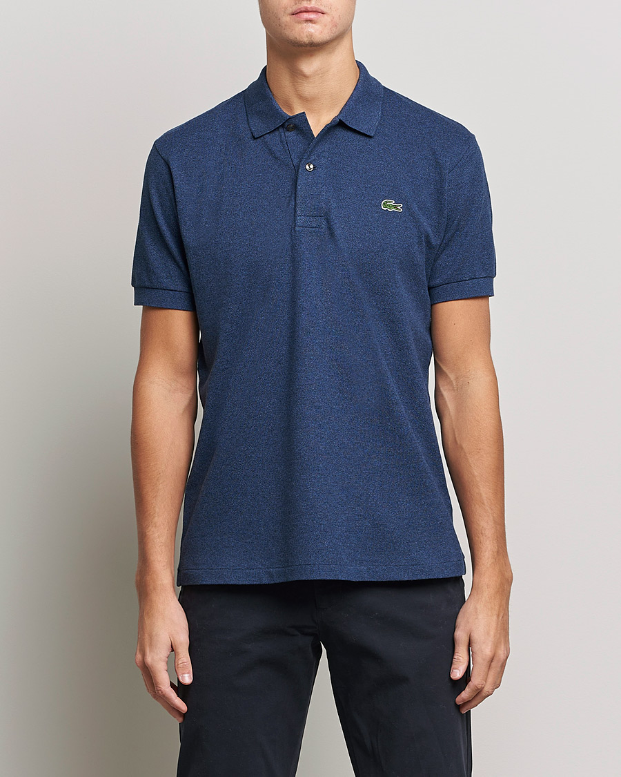 Herre | Pikéer | Lacoste | Original Polo Melange Piké Dark Indigo Blue