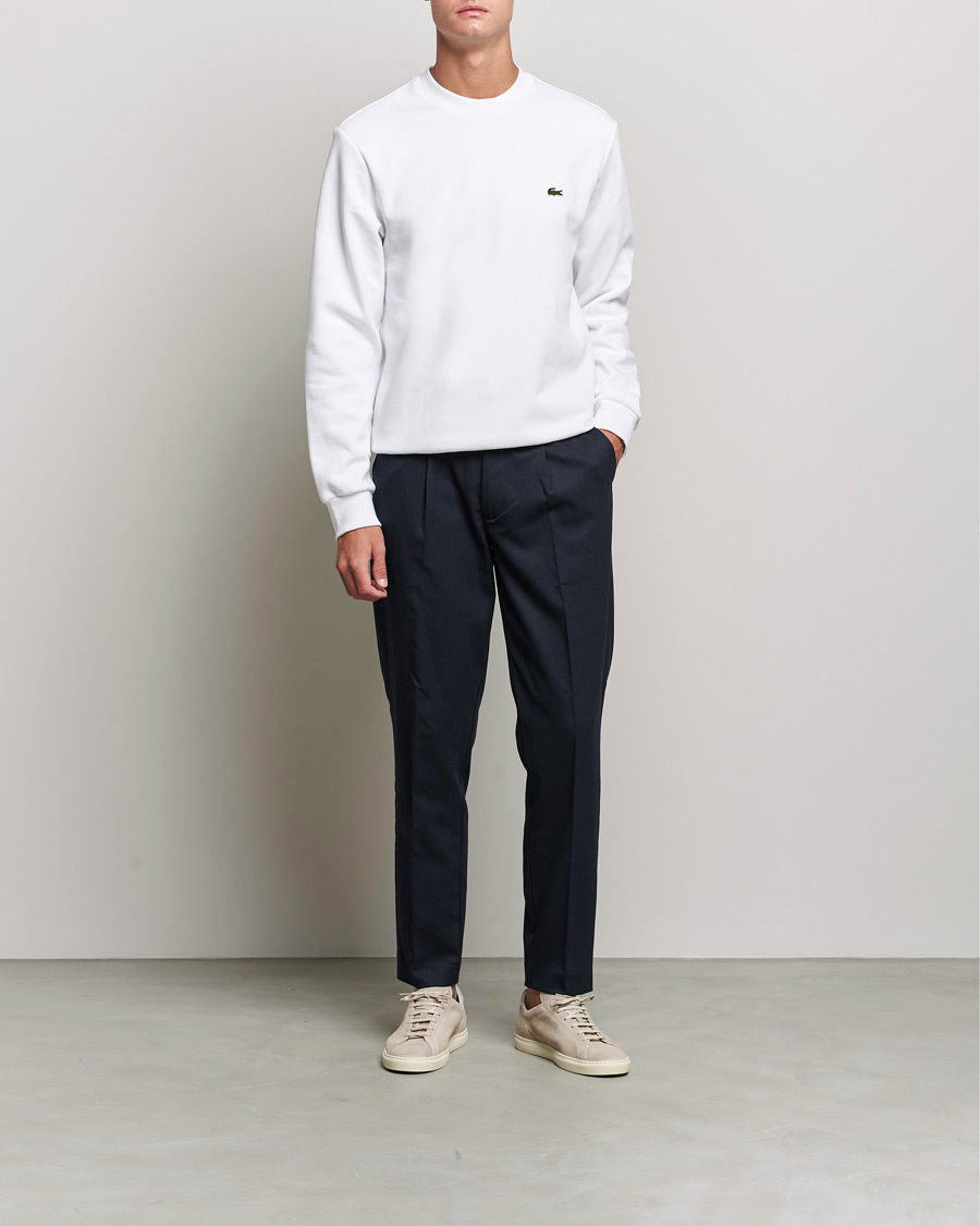 Herre | Gensere | Lacoste | Crew Neck Sweatshirt White