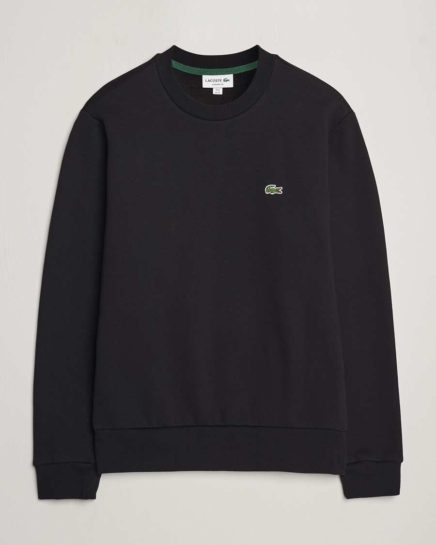 Herre | Gensere | Lacoste | Crew Neck Sweatshirt Black