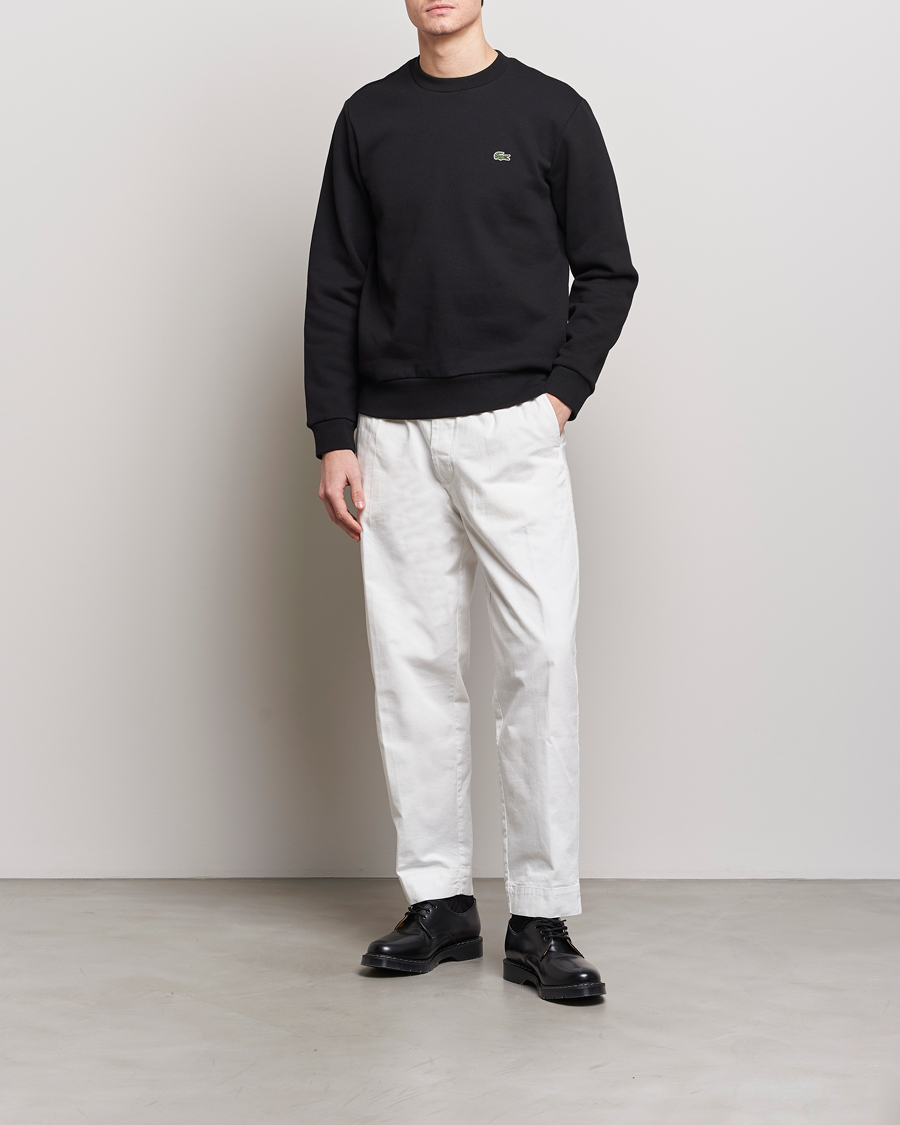 Herre | Gensere | Lacoste | Crew Neck Sweatshirt Black