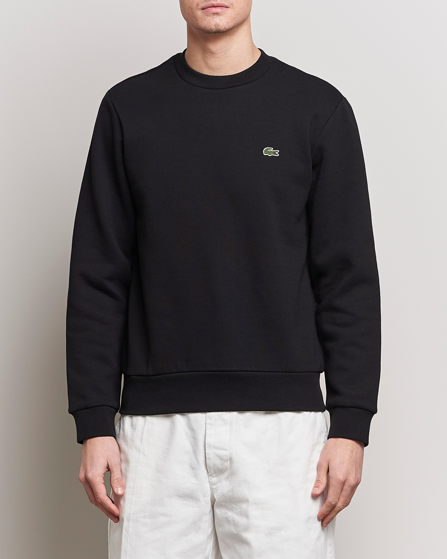 Herre | Tøj | Lacoste | Crew Neck Sweatshirt Black