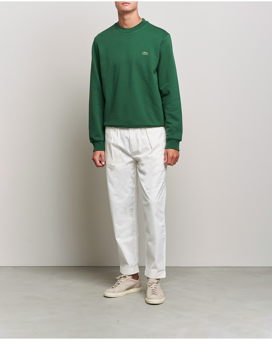 Herre | Gensere | Lacoste | Crew Neck Sweatshirt Green