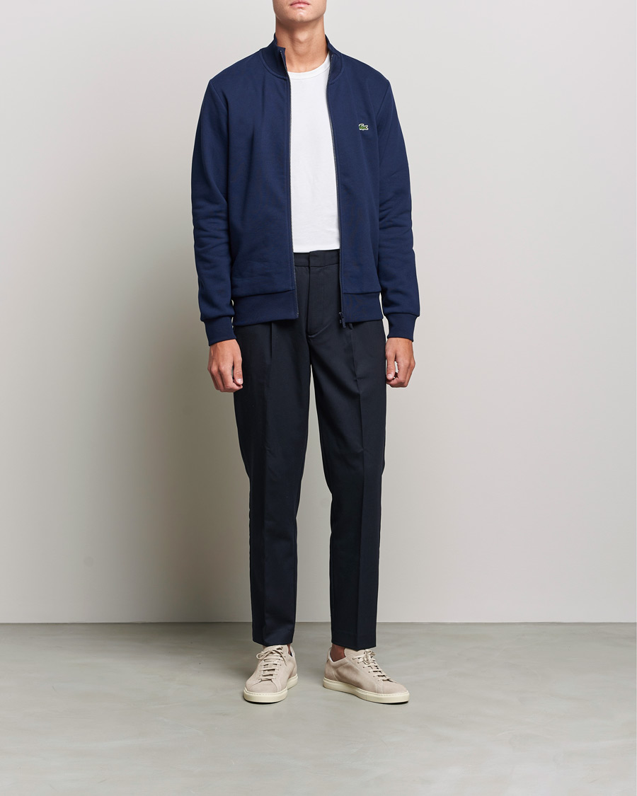 Herre | Gensere | Lacoste | Full Zip Sweater Navy