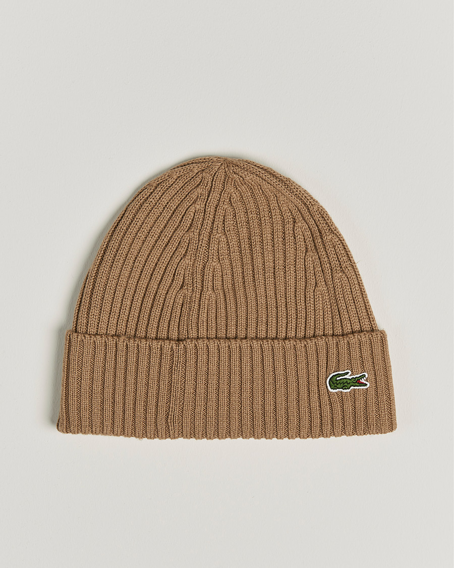 Herre | Lacoste Wool Knitted Beanie Leafy | Lacoste | Wool Knitted Beanie Leafy