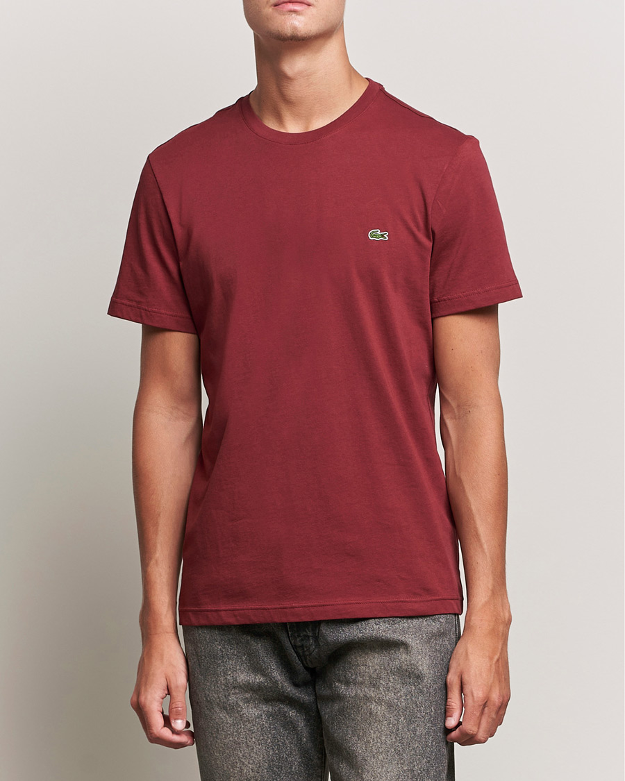 Herre | Kortermede t-shirts | Lacoste | Crew Neck Tee Cranberry