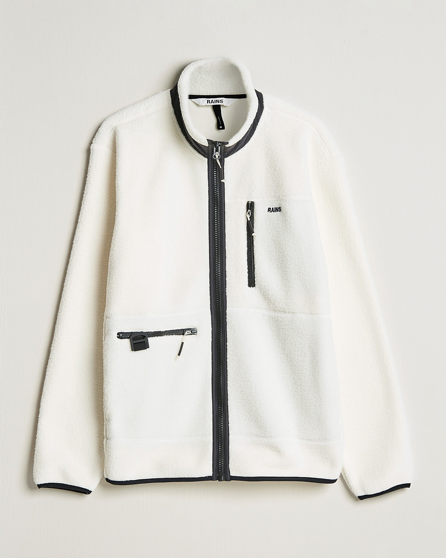 Herre | Gensere | RAINS | Heavy Fleece Full Zip Jacket Fossil
