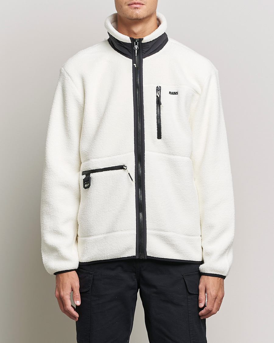 Herre | Gensere | RAINS | Heavy Fleece Full Zip Jacket Fossil
