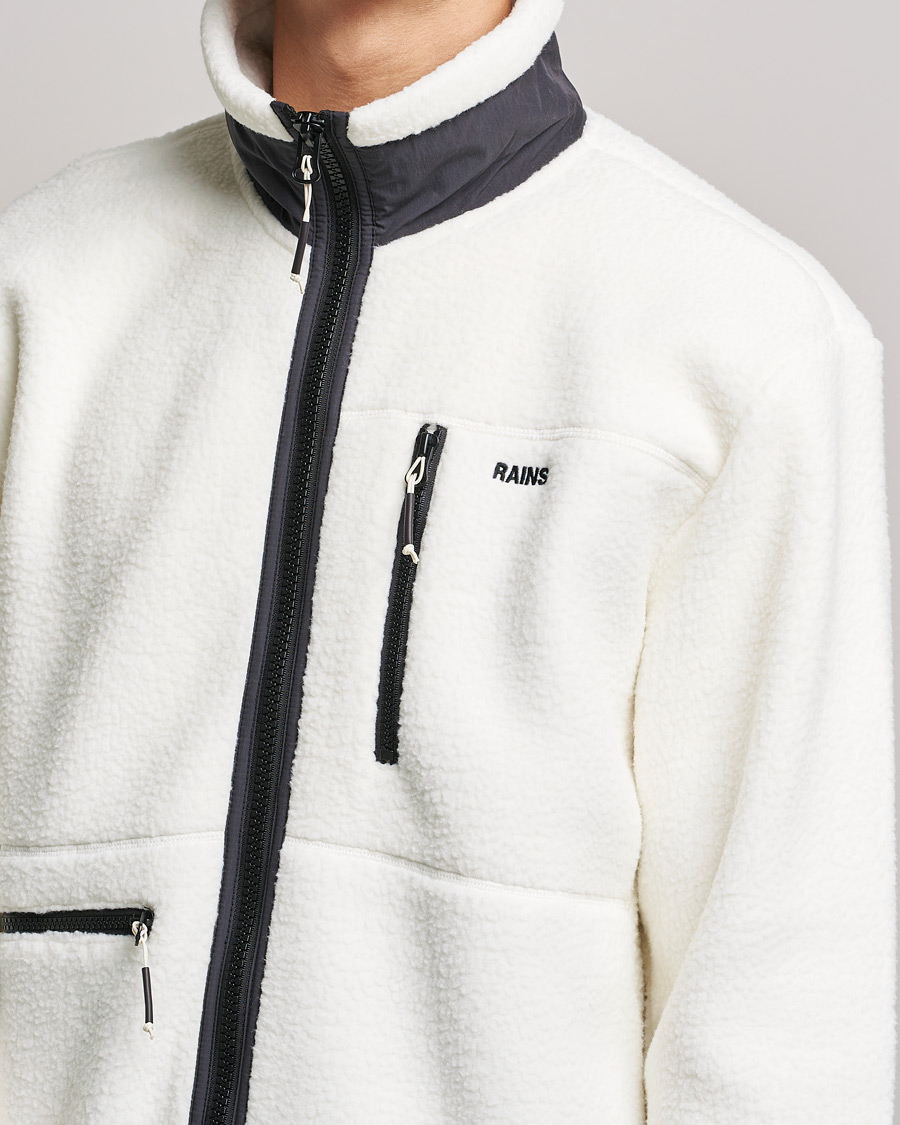 Herre | Gensere | RAINS | Heavy Fleece Full Zip Jacket Fossil