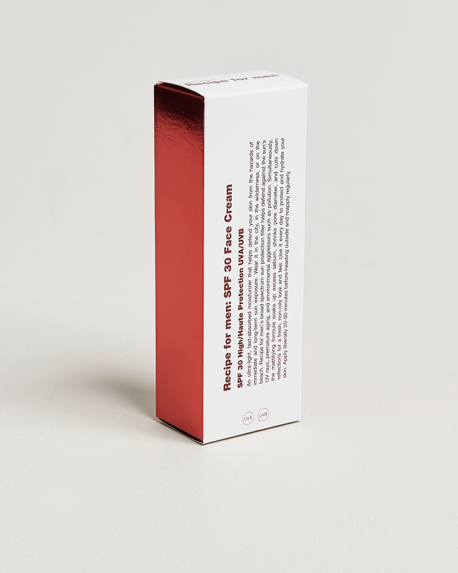Herre | Hudpleie | Recipe for men | SPF 30 Face Cream 75ml