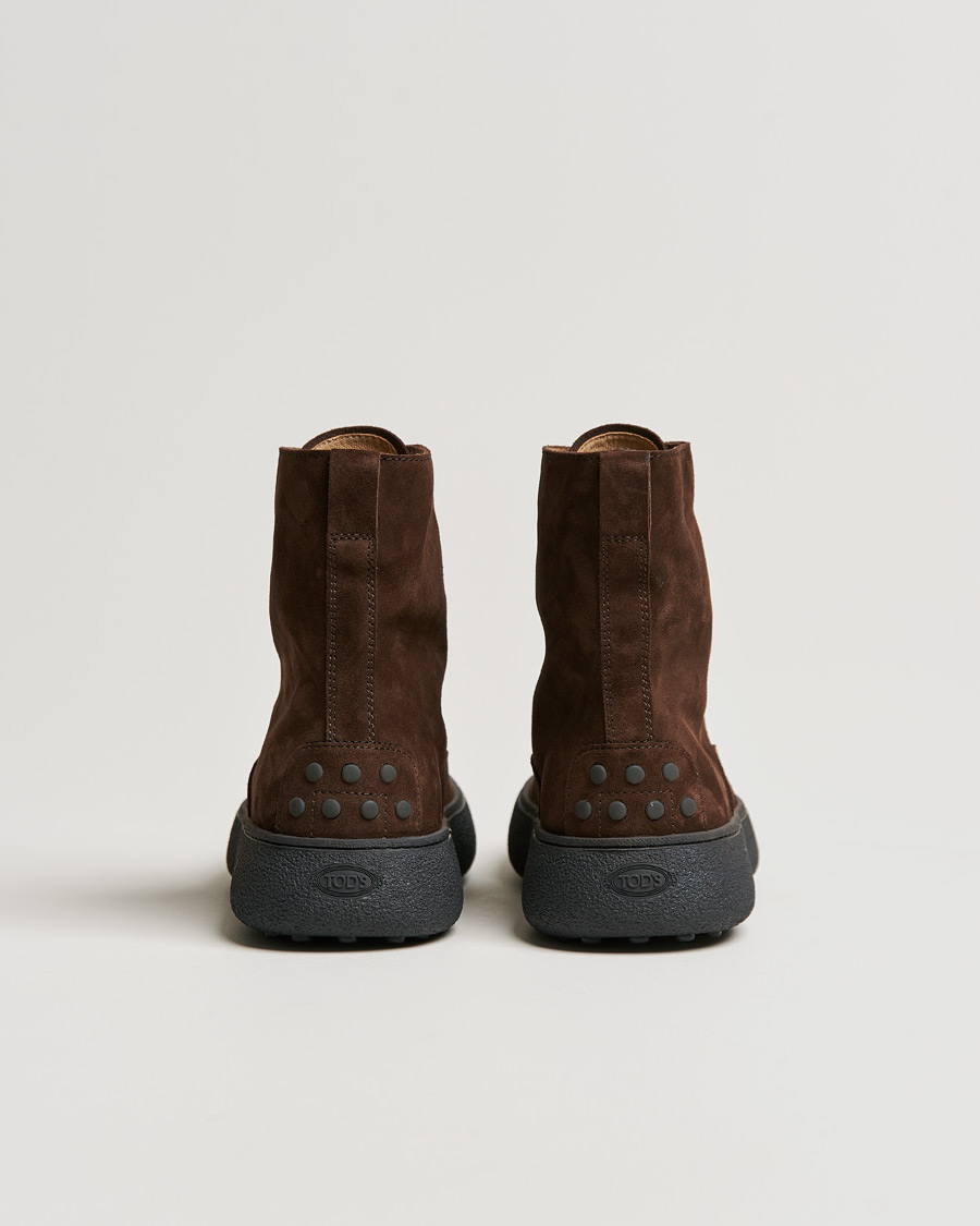 Herre | Tod's Gommino Winter Boots Dark Brown Suede | Tod's | Gommino Winter Boots Dark Brown Suede