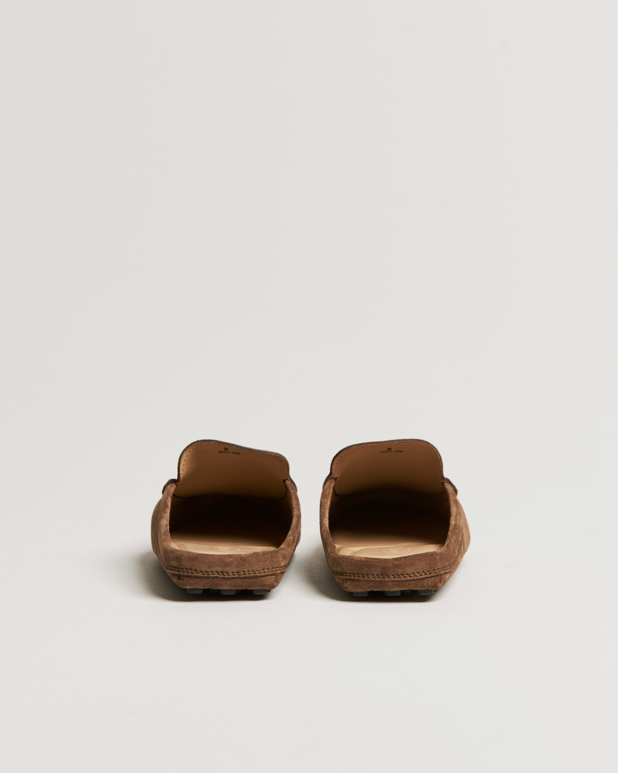 Herre | Tod's Gommino Slippers Dark Brown Suede | Tod's | Gommino Slippers Dark Brown Suede