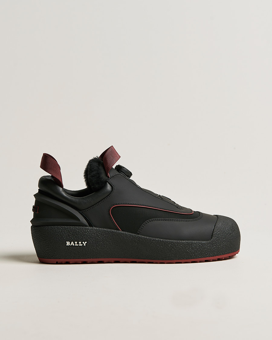 Herre | Bally Curtys Curling Sneaker Black/Heritage Red | Bally | Curtys Curling Sneaker Black/Heritage Red